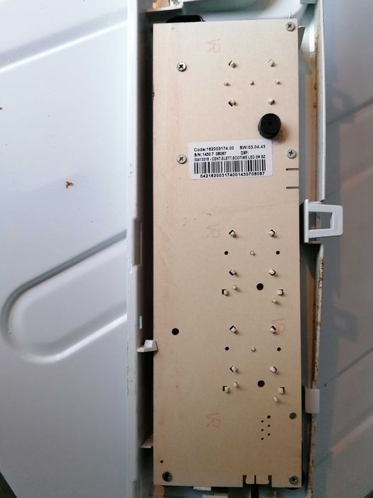 Placa com frontal para máquina de lavar roupa Indesit