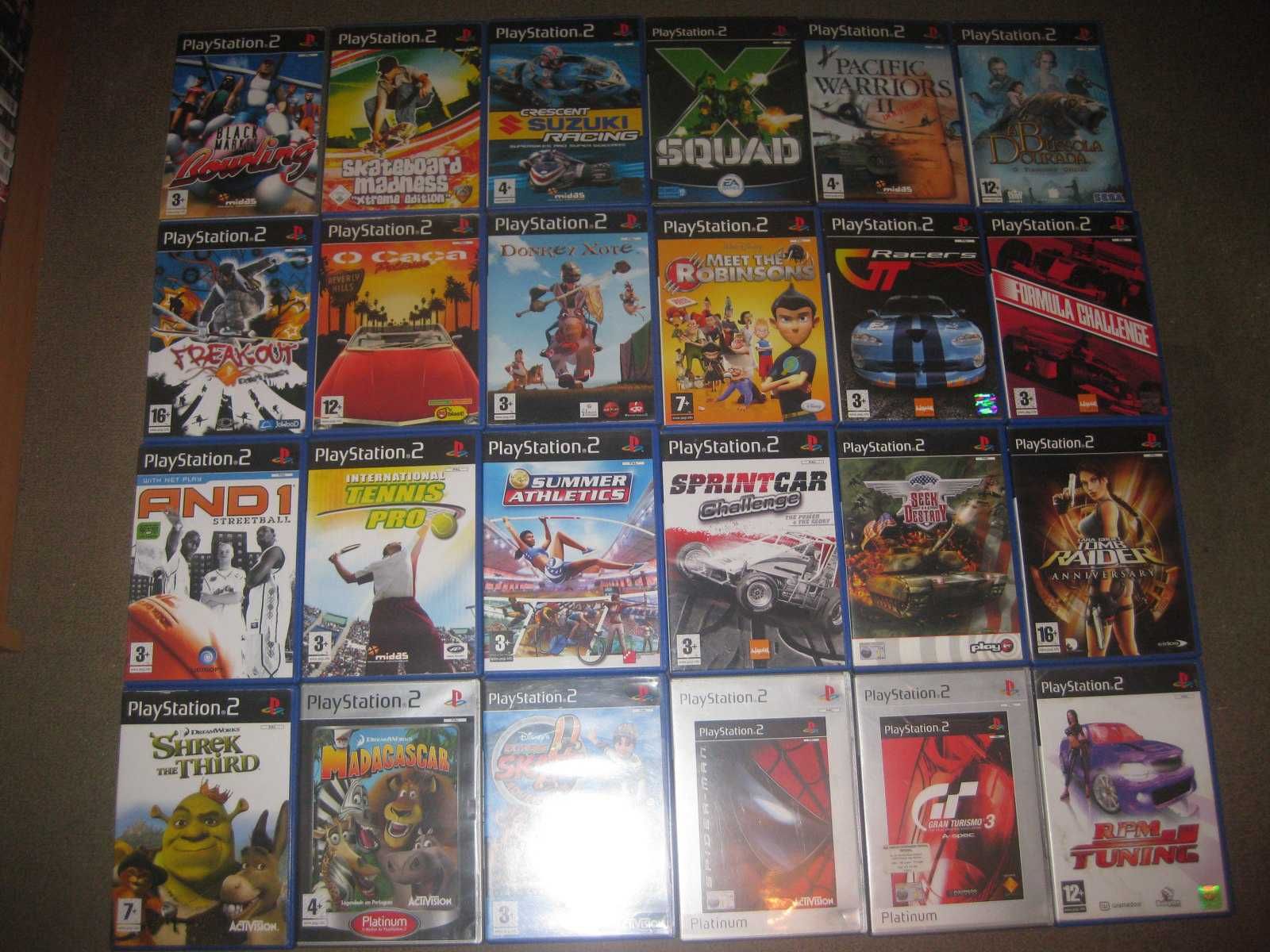 Lote de 24 Jogos para Playstation 2 Completos! Santo Tirso • OLX Portugal