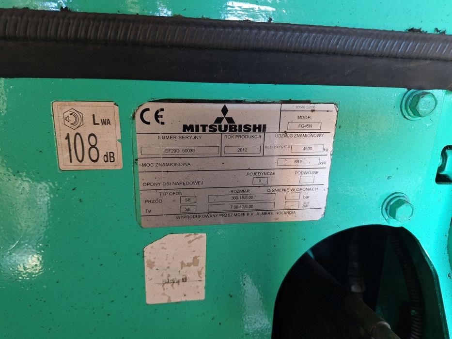 Wózek widłowy mitsubishi FG45N