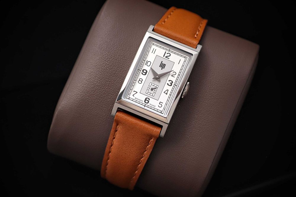 LIP Churchill 671015 Francuski Zegarek Męski Prostokąt Art Deco