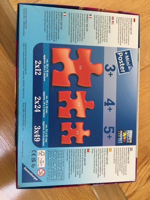 Puzzles Ravensburger 4+ e 5+