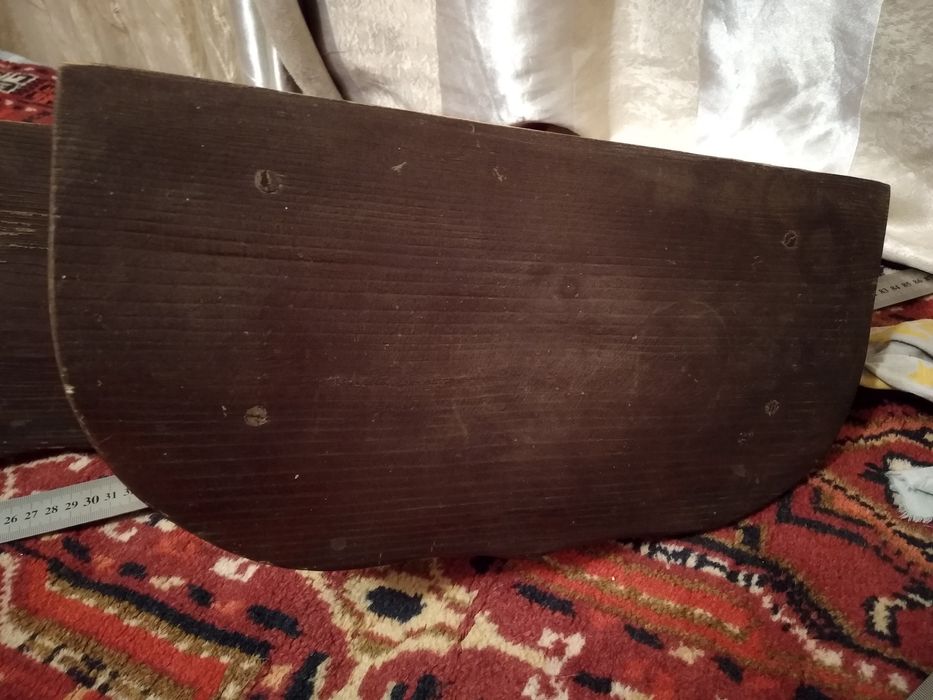 Полка полочка двойная деревянная настенная. Подвесная. Массив дерева.