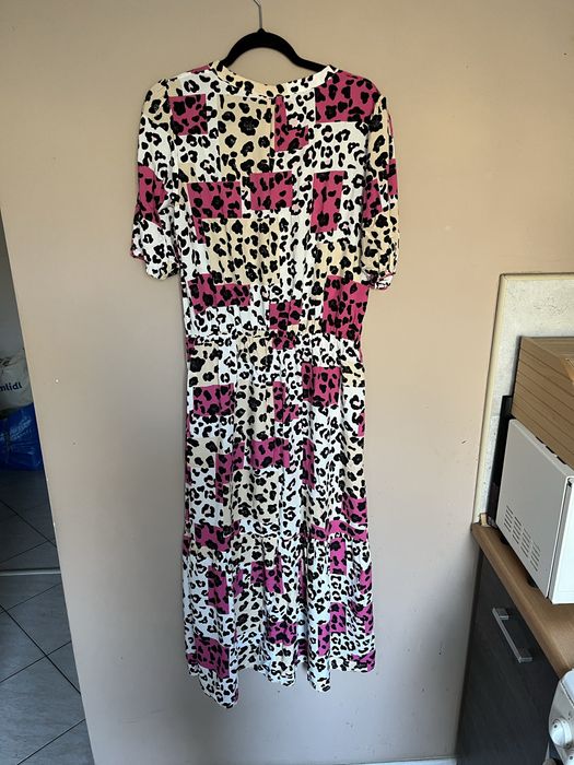 Rozkloszowana sukienka maxi z wiskozy 42 Monnari