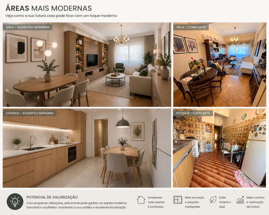 Apartamento T2 com Quintal, Espaço Independente e Excelente Exposição Solar – Mem Martins