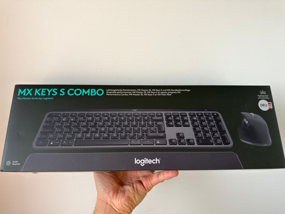 Logitech MX Keys S Combo Graphite QWERTZ Podświetlana