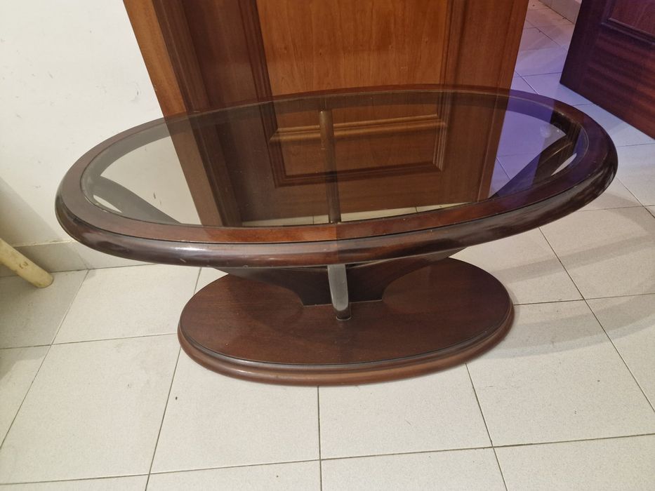 Mesa de centro c/vidro