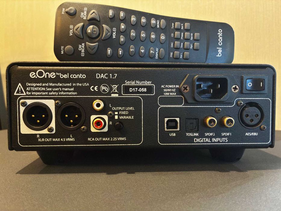 ЦАП Bel Canto DAC 1.7 - DAC Pre amp and Headphone amplifier