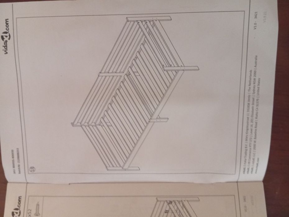 Cama em Pinho (estrutura sem colchão) para montar