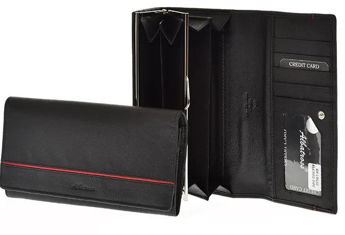 damski portfel albatross skóra naturalna