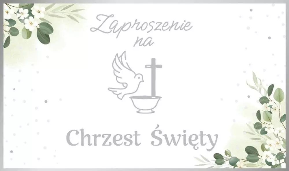 Zaproszenie Chrzest. Nowy Produkt