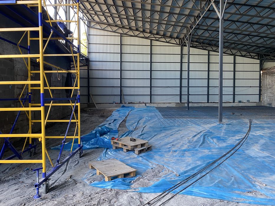 Склад. Ангар. Металлоконструкции. Кровля крыш. Бетонные работы