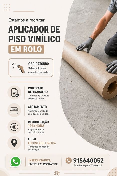 Piso vinílico em rolo
