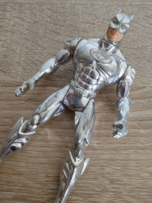 Figurka Kolekcjonerska Vintage Batman z 1996r. Chrom Srebra