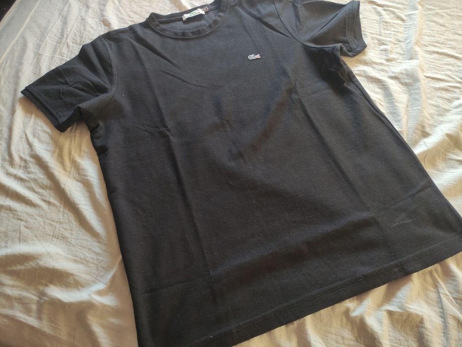 T-shirt Lacoste, czarny, XL