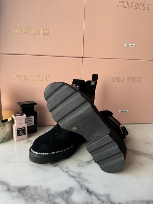 Botki Louis Vuitton suede leather
