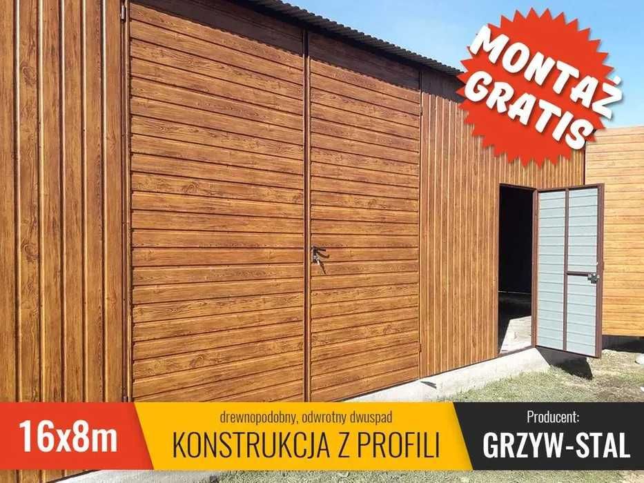 GARAŻ BLASZANY Złoty Dąb -Garaże Blaszane -Magazyn Rolniczy -GRZYWSTAL