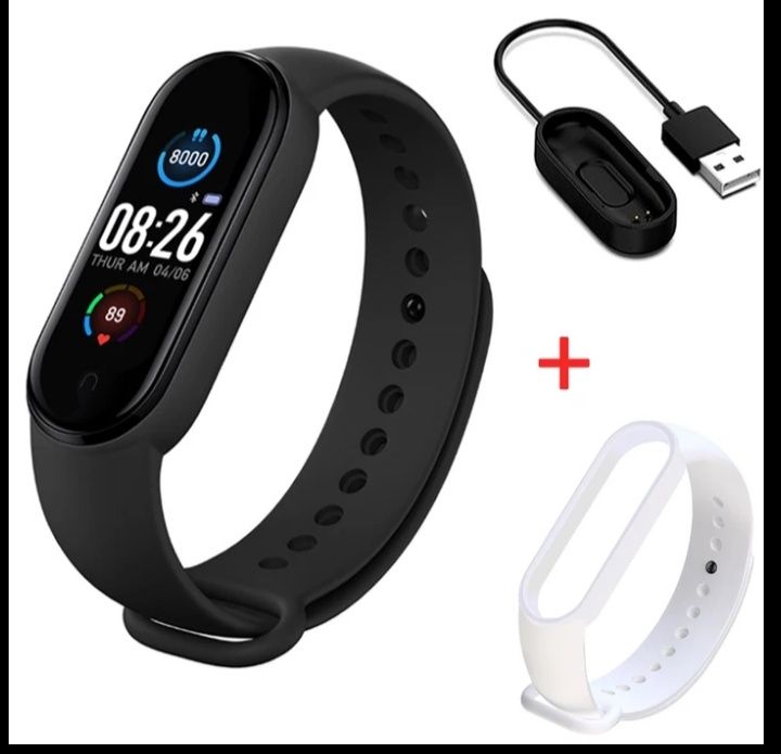 Smartwatch M6 z polskim menu + dodatkowa opaska