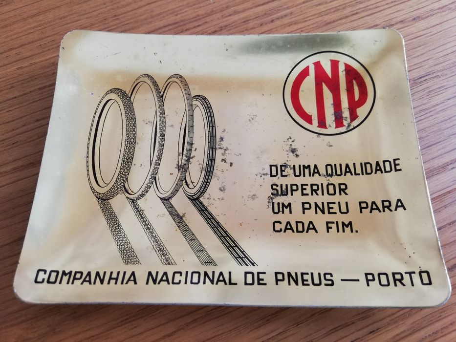 Cinzeiro antigo CNP - Companhia Nacional de Pneus (Porto) - RARÍSSIMO!