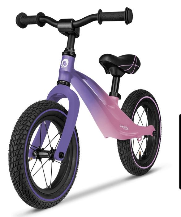 Rowerek biegowy 2-6 lat Lionelo Bart Air Violet Rama Stop Magnezowy