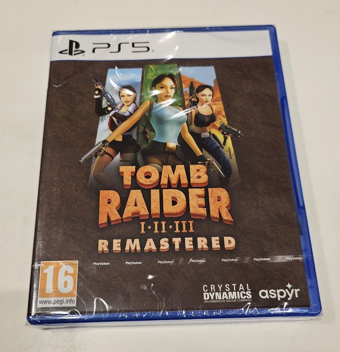 Playstation 5 Tomb Raider I-II-III Remastered, versão PT, selo IGAC