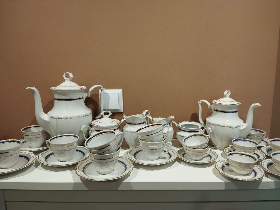 Zestaw serwis porcelanowy kawowy Wałbrzych