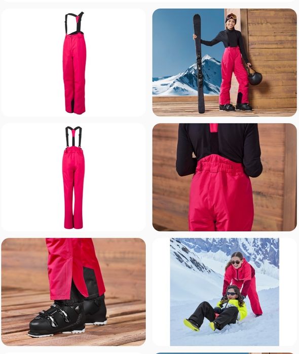 ТЕРМО Штани Мембранні Напівкомбінезони лижні Crivit 134-152 NEW!!.