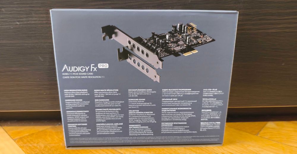 Sound Blaster Audigy FX Pro - zewnętrzna karta dźwiękowa 7.1 PCI-E
