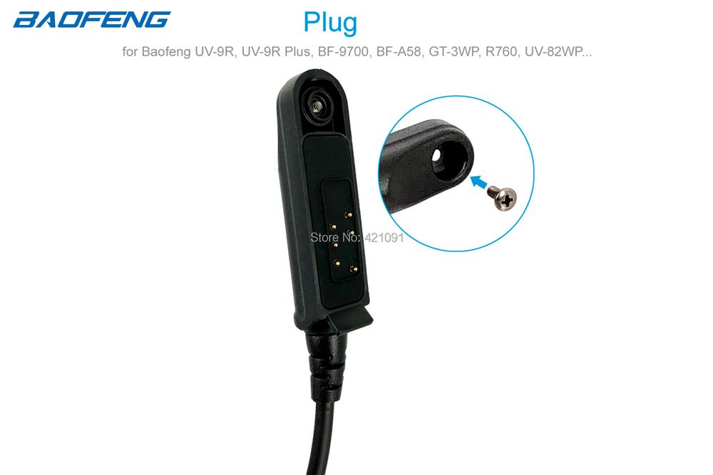 PTT microfone alto-falante original Baofeng waterproof  9R