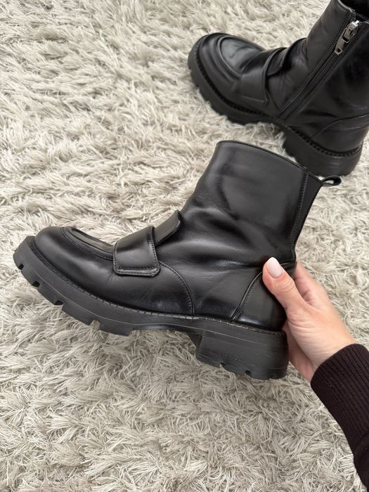 Черевики зима 24 24,5 см хутро натуральна шкіра