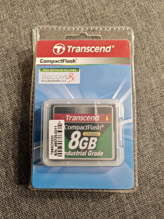 Karta CompactFlash Transcend 8GB Industrial Grade - nowa
