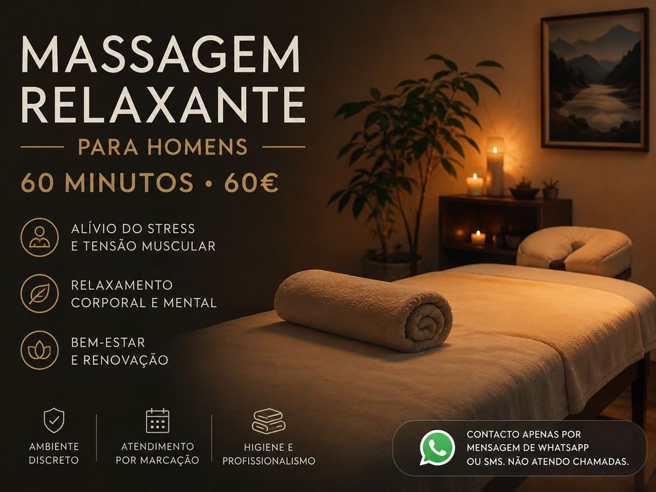 Massagem Relaxante Profissional para Homens