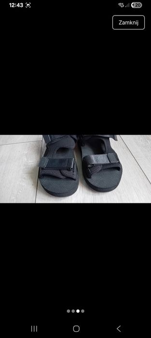 Sandały czarne Zara 38/39, 25,5cm. Nowe.