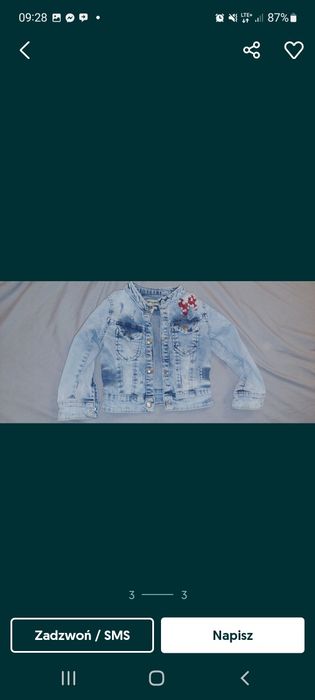 Jeans kurtka Myszka 98