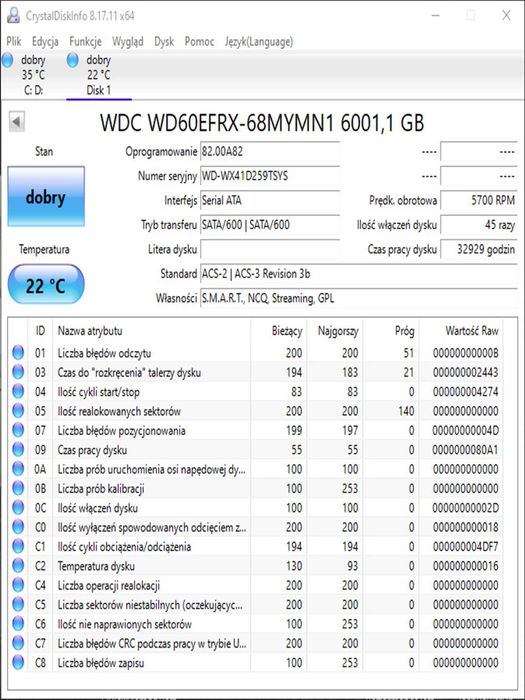 HDD 6TB WD Red 3.5"