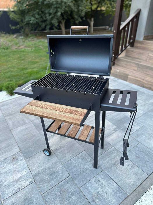 Мангал гриль барбекю метал 4 мм на 8 шампурів ВСЕ В КОМПЛЕКТІ