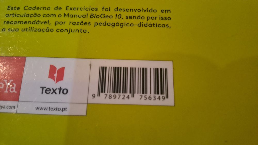 Manual aluno e caderno atividades biogeo 10 biologia 10