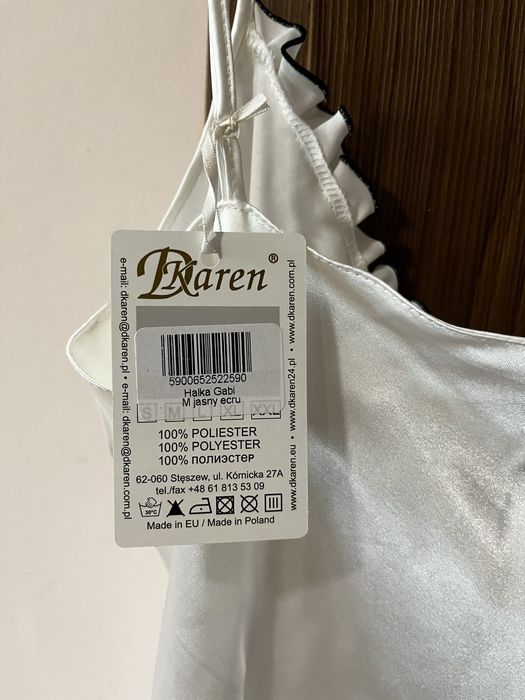 Halka satynowa Gabi ecru jasny
