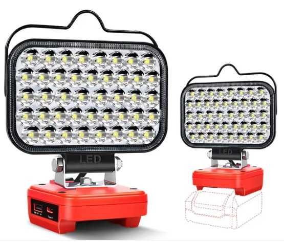 Bezprzewodowa lampa robocza pod akumulator Einhell 80W 8000lm 2 tryby