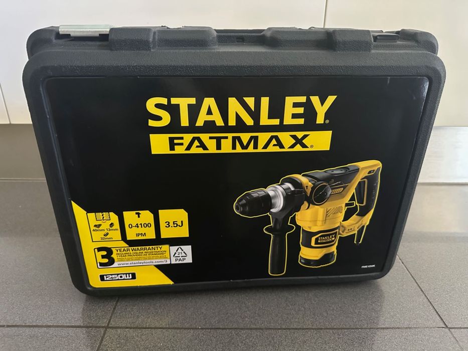 Martelo Combinado Stanley Fatmax FME1250K-QS 1250w SDS-Plus Novo em Caixa c/Fatura Garantia