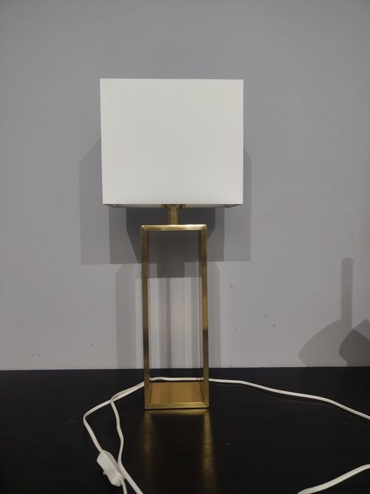Lampa stołowa kremowy mosiądz ikea stiltje