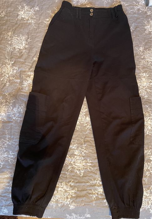 Spodnie joggery damskie czarne