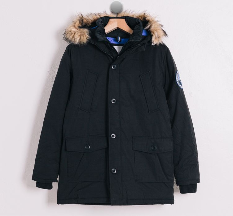 Пуховик зимова  курточка Superdry L,Xl дуже тепла