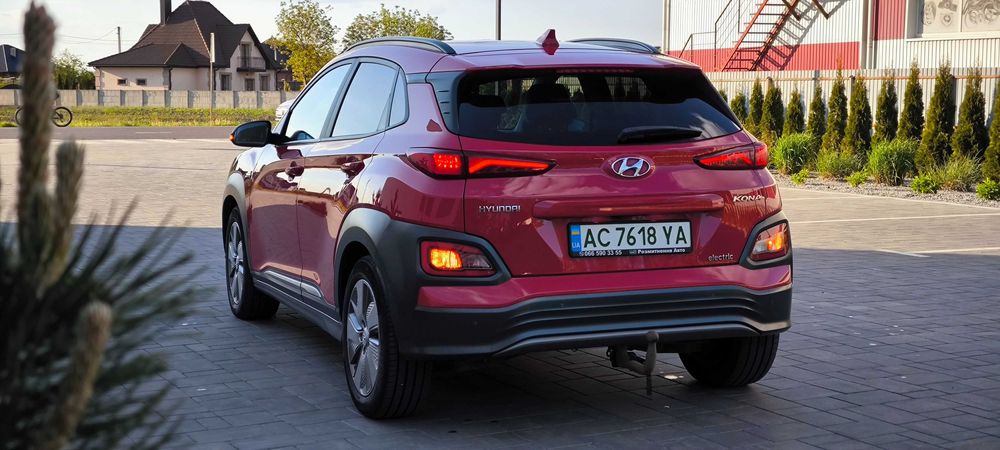 Hyundai kona 64kw, 20р. Їде 590км.!Максималка!Шкіра, асистенти, обігріви, обдуви Хюндай Кона