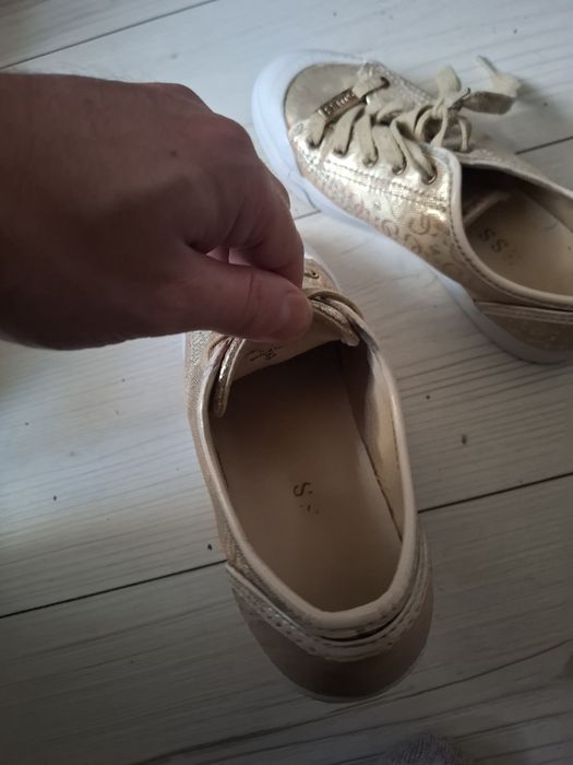 Buty guess damskie trampki złote 37 na lato