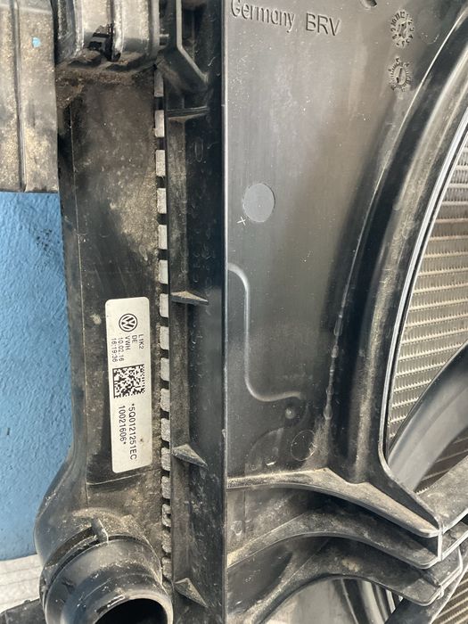 Komplet chłodnica chłodnice wentylator S. Octavia III VW Golf VII UE