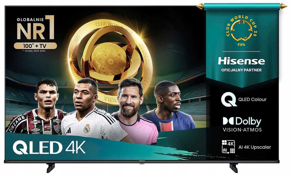 HIT Nowy QLED 43 Hisense Smart TV UHD 4K HDR Bluetooth OKAZJA!
