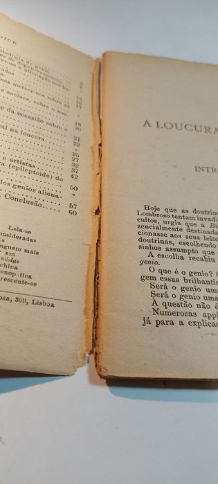 A Loucura e o Genio - Julio Arthur Lopes Cardoso (1890)