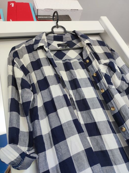 Koszula w kratę granatowo-biała Atmosphere S/36