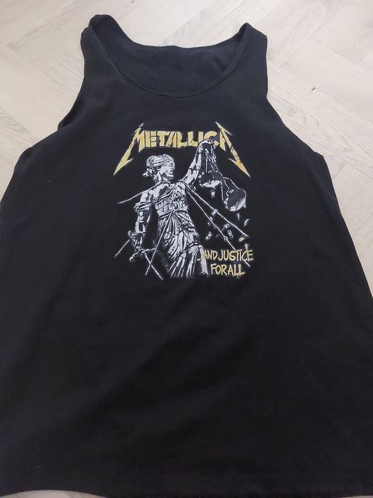 Metallica m koszulka beż rekawów