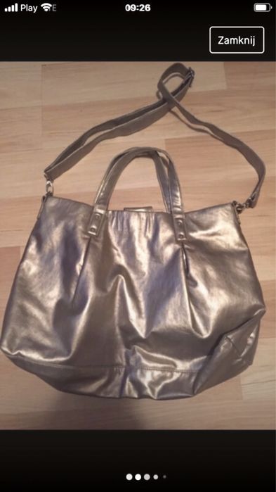 Torebka złota Calvin  KLein